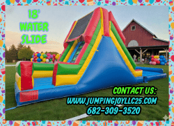 18' Waterslide Primary Colors *Wet or Dry*